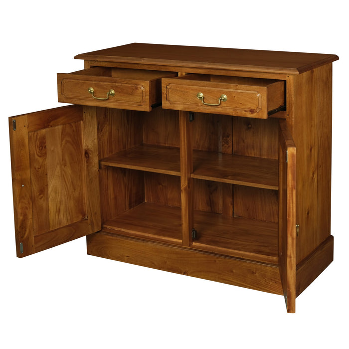 Tasmania 2 Door 2 Drawer Buffet – Solid Mahogany Timber Storage Cabinet
