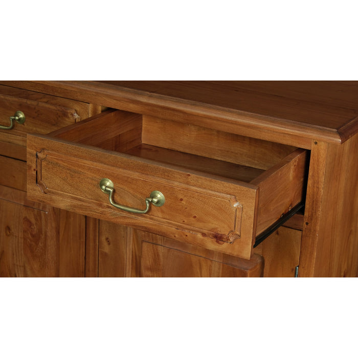 Tasmania 2 Door 2 Drawer Buffet – Solid Mahogany Timber Storage Cabinet