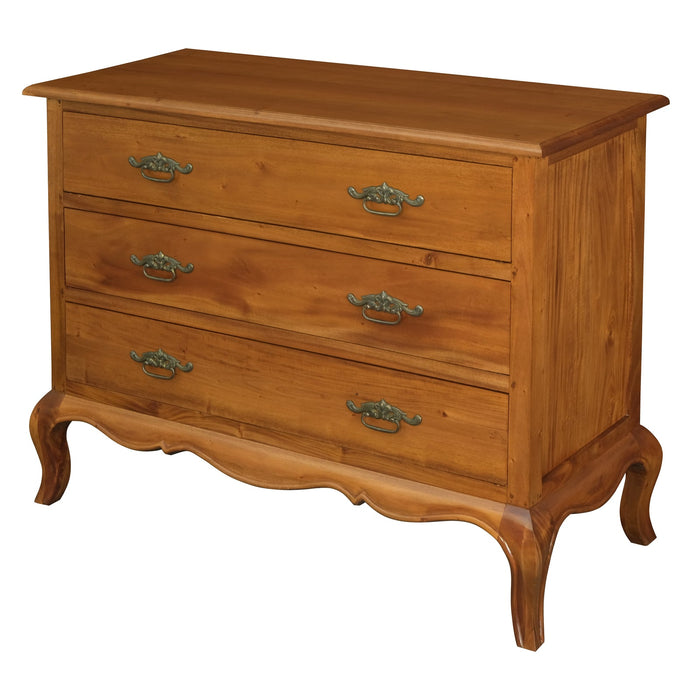 French Provincial 3 Drawer Dresser