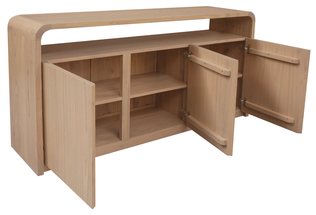 Gatsby 1.5m Solid Timber 3 Door Buffet Sideboard - Natural
