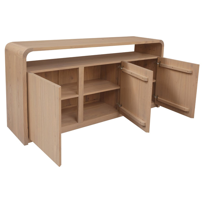 Gatsby Solid White Cedar 3 Door Buffet