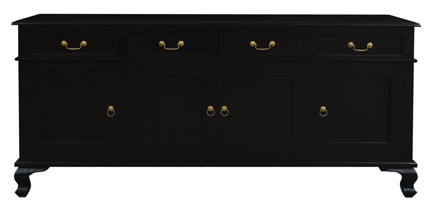 Queen Ann 4 Door 4 Drawer Buffet
