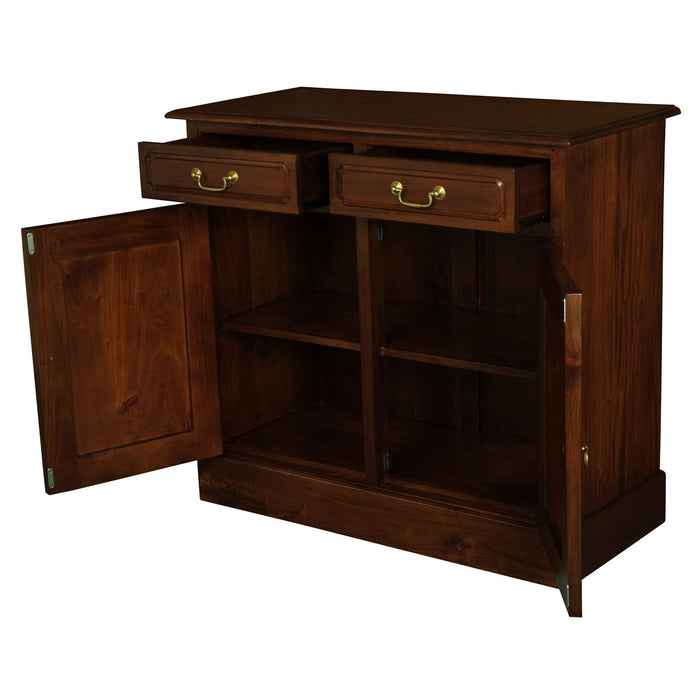 Tasmania 2 Door 2 Drawer Buffet – Solid Mahogany Timber Storage Cabinet