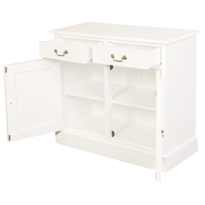 Tasmania 2 Door 2 Drawer Buffet – Solid Mahogany Timber Storage Cabinet