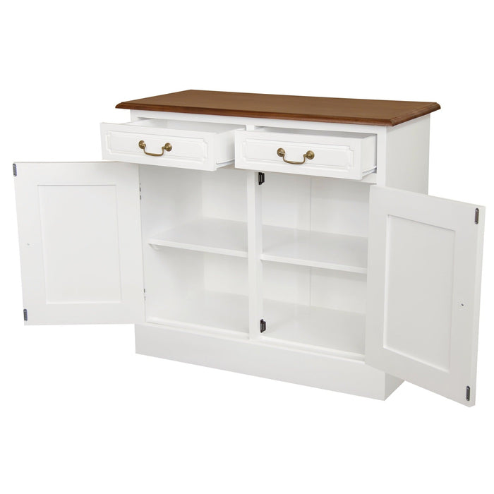 Tasmania 2 Door 2 Drawer Buffet – Solid Mahogany Timber Storage Cabinet