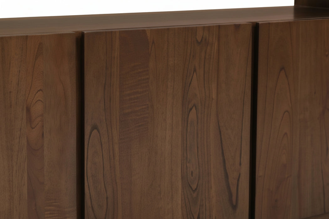 Gatsby Solid Timber 3 Door Sideboard Buffet - Walnut 150cm
