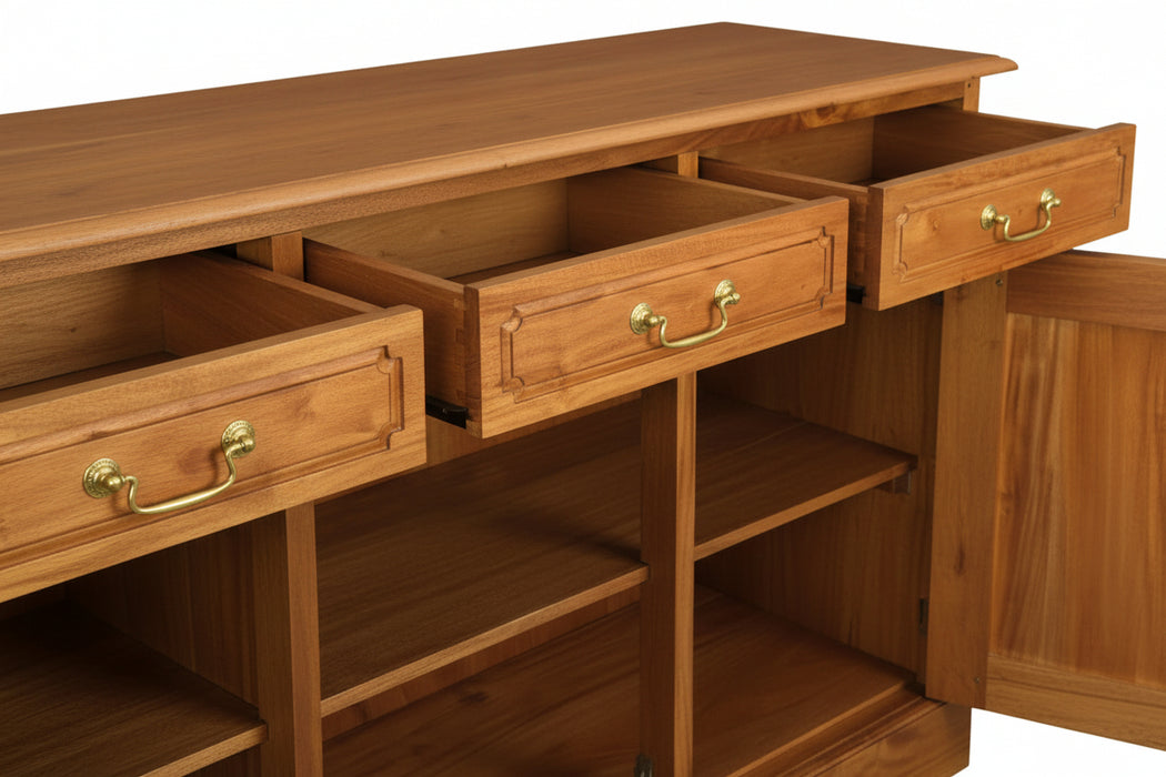 Tasmania Sideboard Buffet Light Pecan 145cm