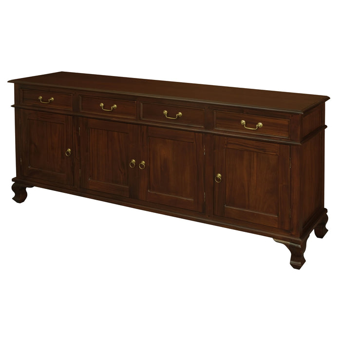 Queen Ann 4 Door 4 Drawer Buffet
