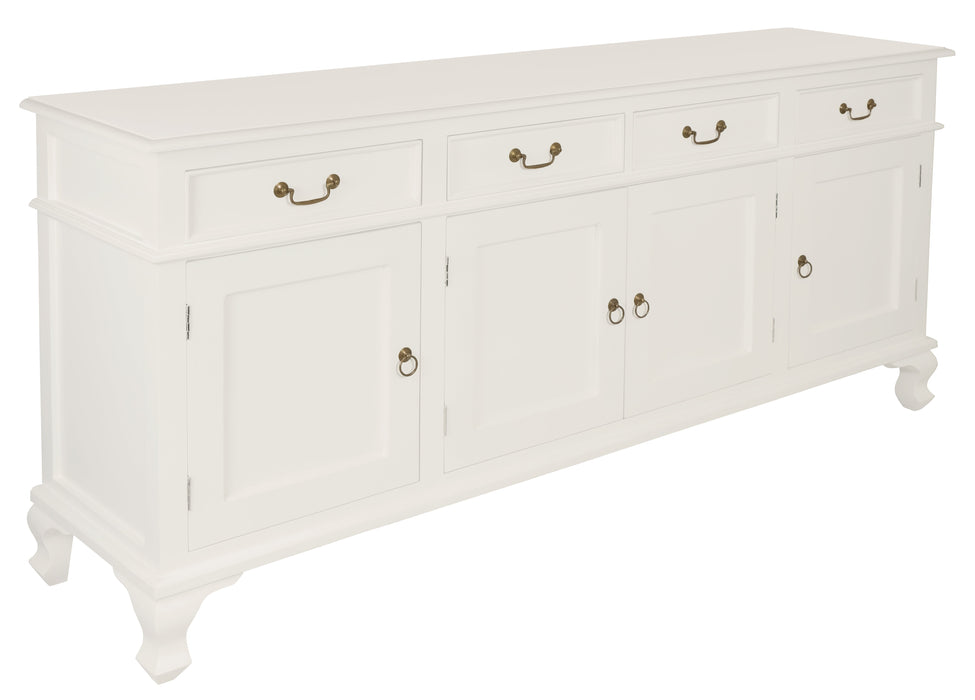 Queen Ann 4 Door 4 Drawer Buffet