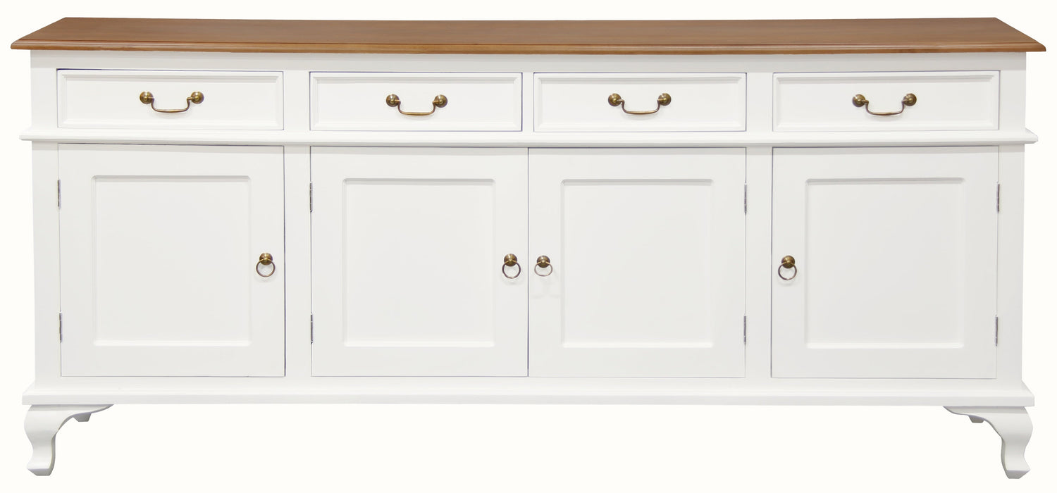 Queen Ann 4 Door 4 Drawer Buffet