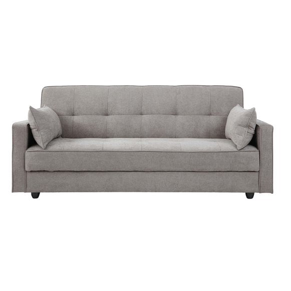 Junny Sofabed with Storage in Fabric Light Grey