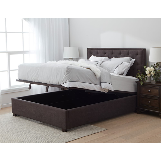Colton Upholstered Fabric Bed with Gas Lift