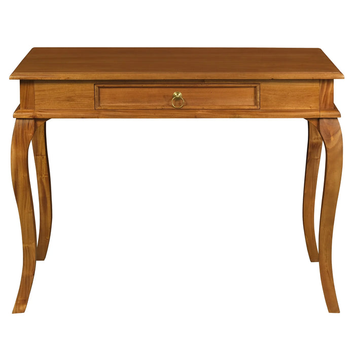 100cm Queen Ann Console Hallway Table - Light Pecan