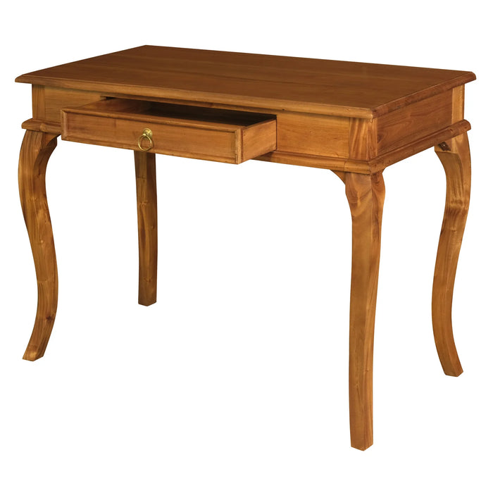100cm Queen Ann Console Hallway Table - Light Pecan