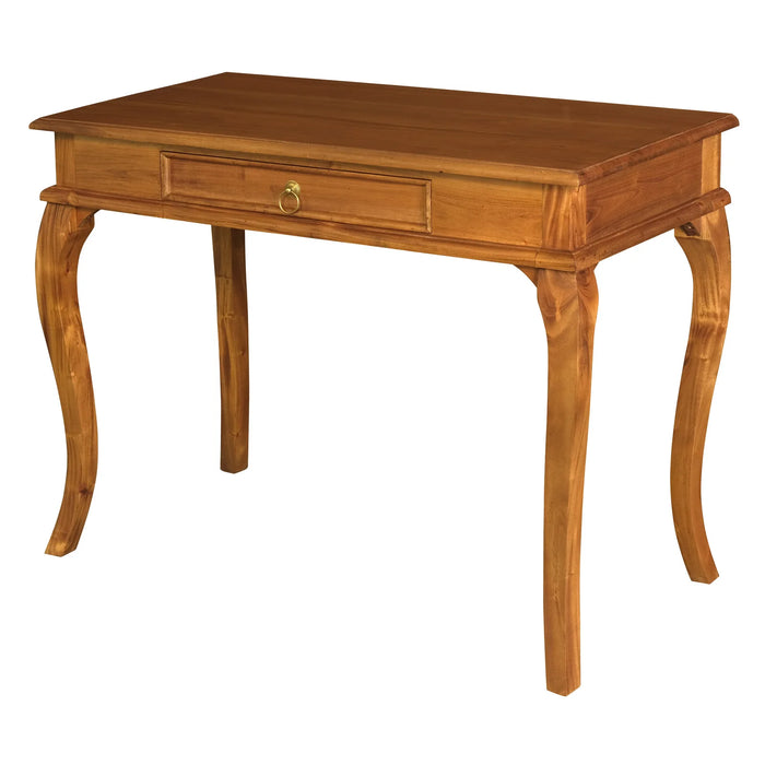 100cm Queen Ann Console Hallway Table - Light Pecan