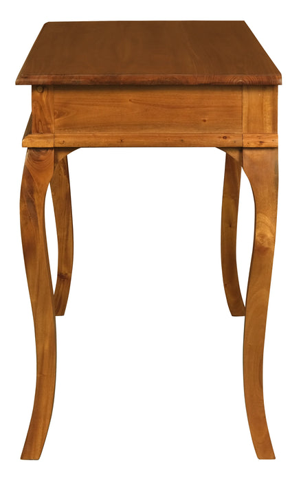 Queen Ann 1 Drawer Sofa Table LIght Pecan 100cm