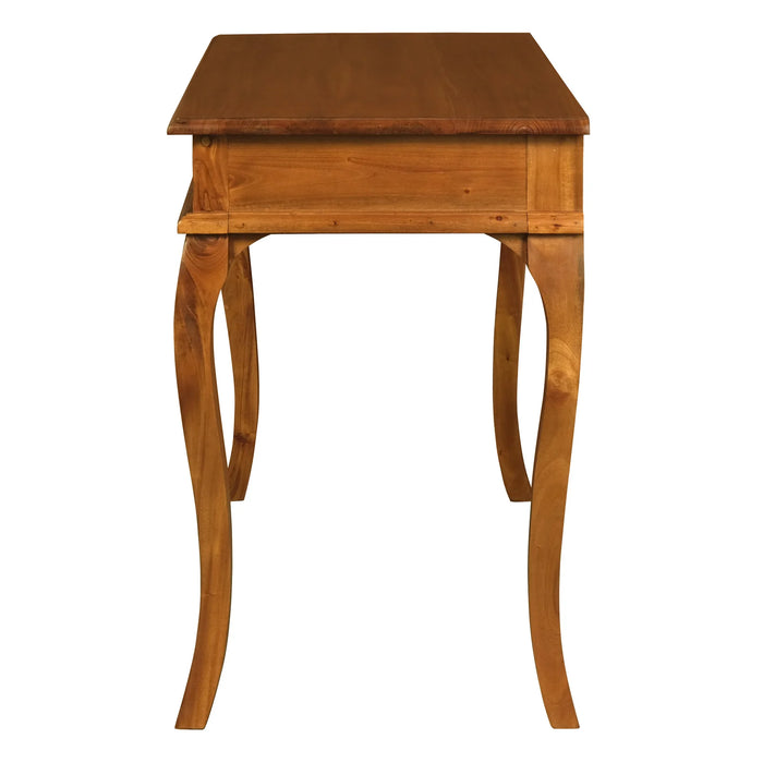 100cm Queen Ann Console Hallway Table - Light Pecan