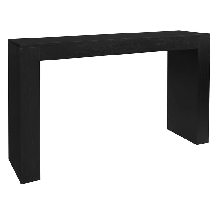 Hudson 1.2m Black Console Table - Mindi wood