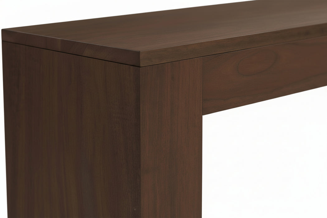 Hudson Mindi Wood Console Table Walnut 120cm
