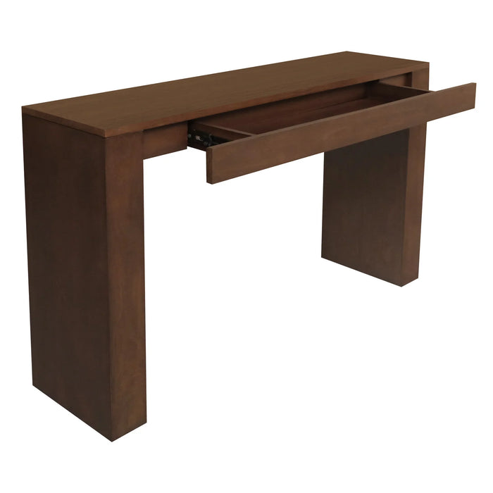 Hudson 1.2m Black Console Table - Mindi wood