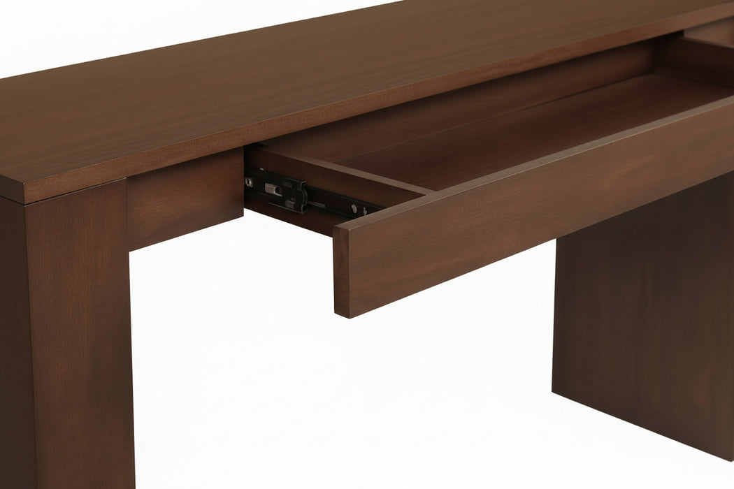 Hudson Mindi Wood Console Table Walnut 120cm