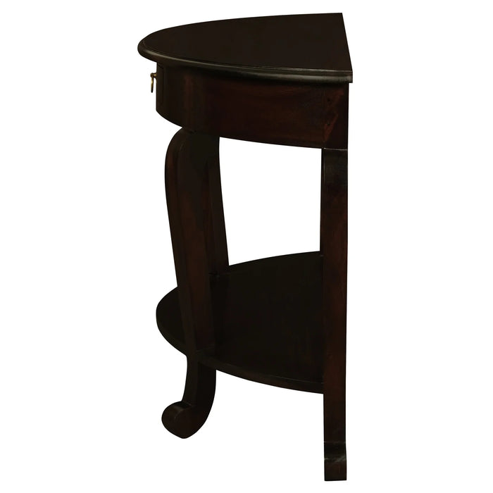 Cabriol 100cm Drawer Console Table - Chocolate