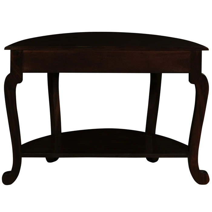 Cabriol 100cm Drawer Console Table - Chocolate