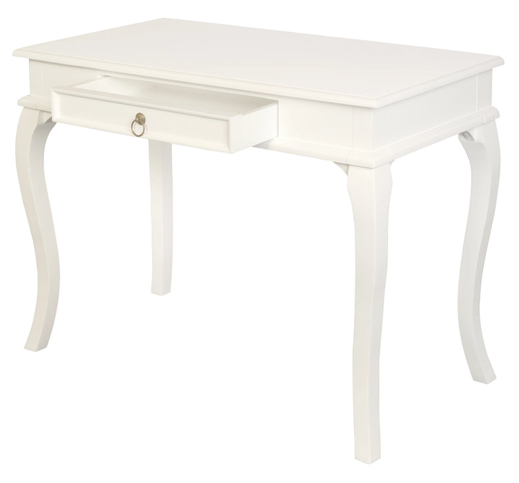 Queen Ann White 1 Drawer Sofa Table 100cm