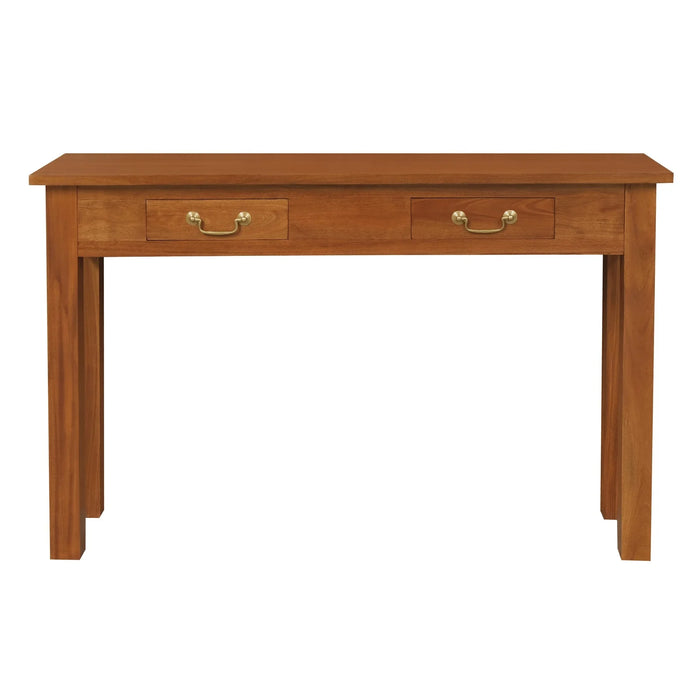 Tasman 1.2m Straight Leg Timber Console - Light Pecan