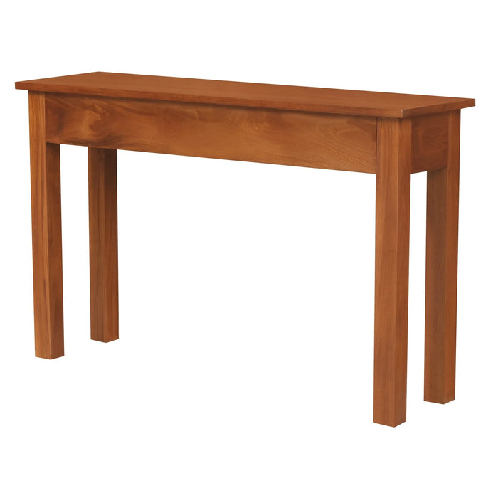 Tasman 1.2m Straight Leg Timber Console - Light Pecan
