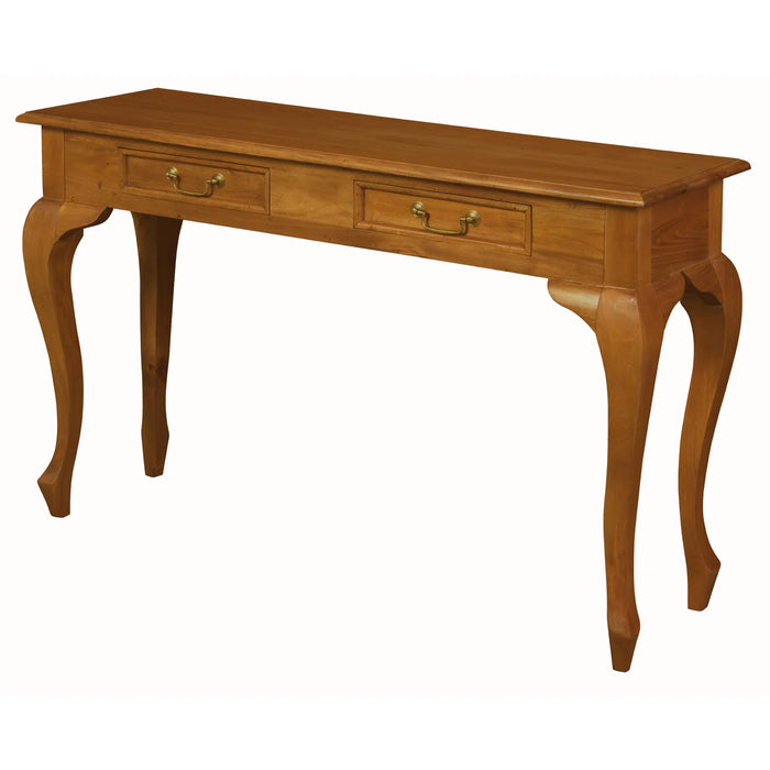 Queen Ann 1.0m Console Hallway Table - Light Pecan