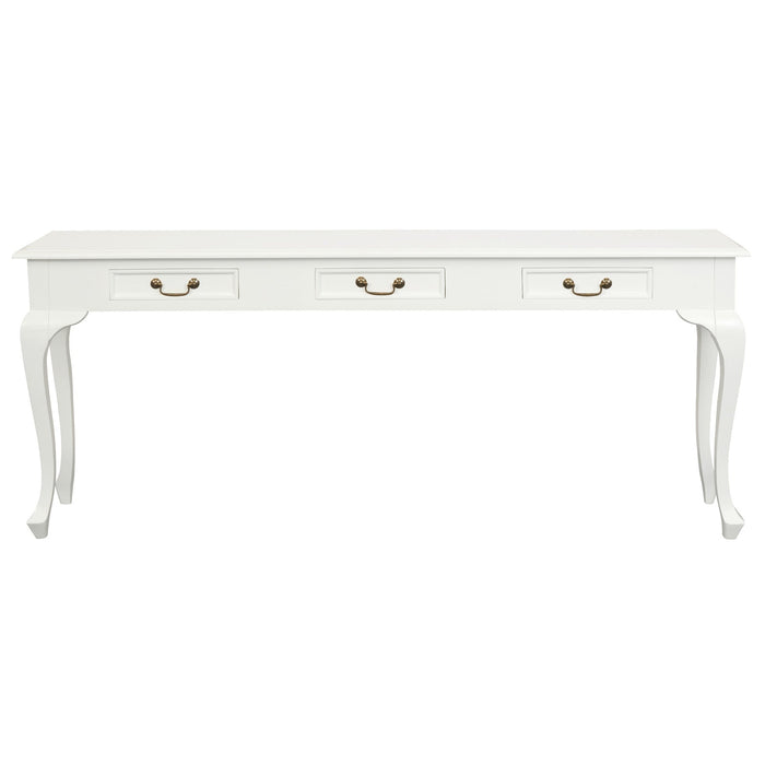 Queen Ann 3 Drawer Sofa Table