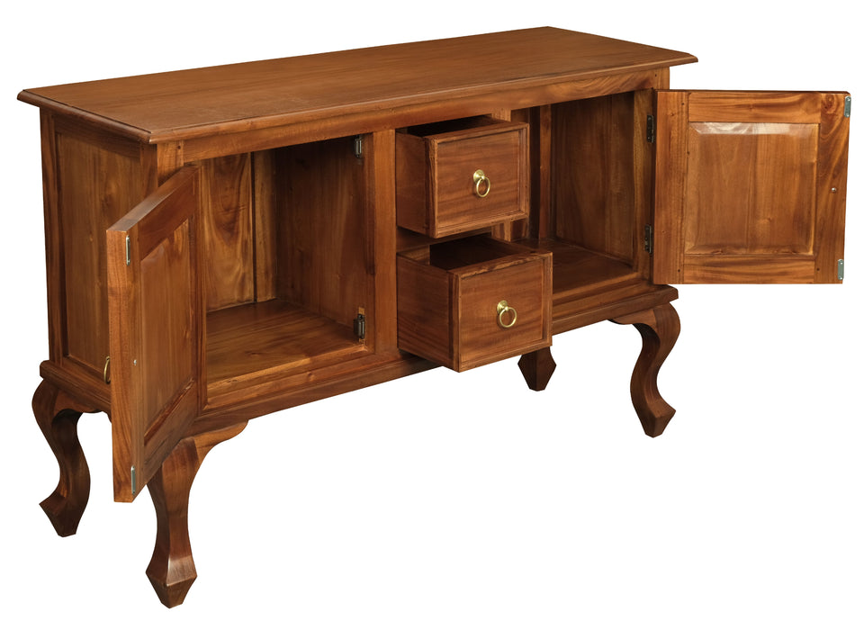 Queen Ann 2 Door 2 Drawer Sofa Table