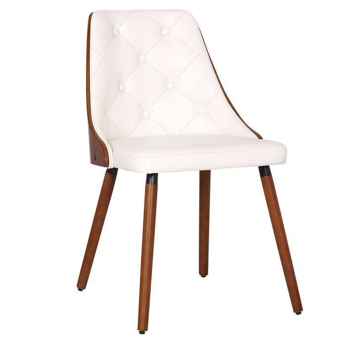 (Set of 2) Yvonne White Dining Chairs