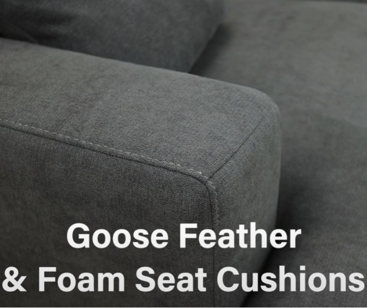 Sussex 5 Seater Corner Lounge - Dark Grey