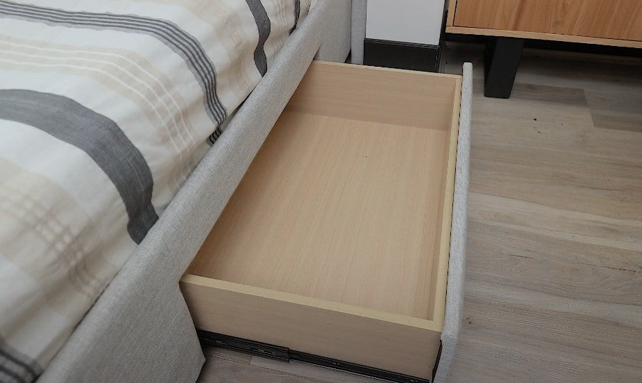 Honeydew Queen Bed Frame, Stone