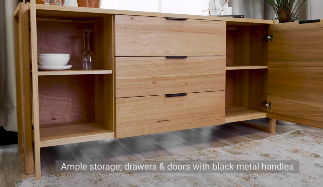 Perita 1.8m Sideboard Buffet - Messmate Wood
