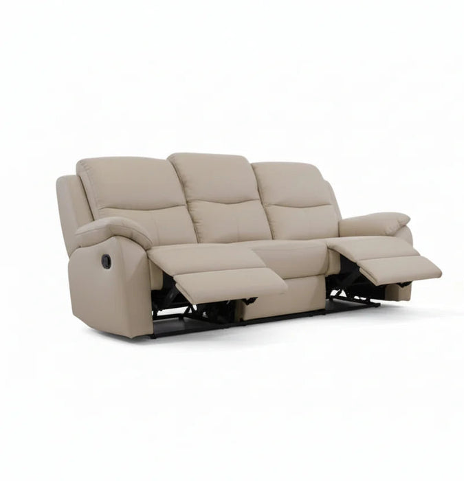 Washington 3+2 Seater Genuine Leather Sofa Set - Wheat