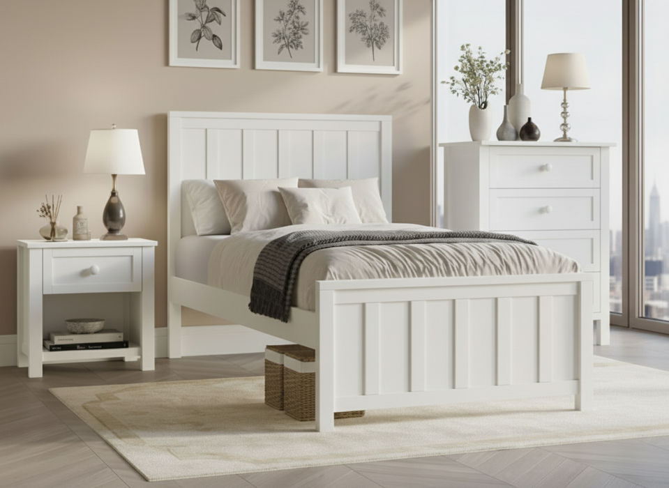 Jimmy White Solid Timber King Single Bed