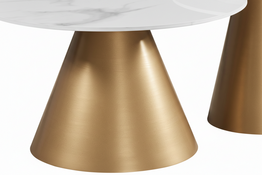 2 Piece Oliva Nesting Coffee Table Set, Gold