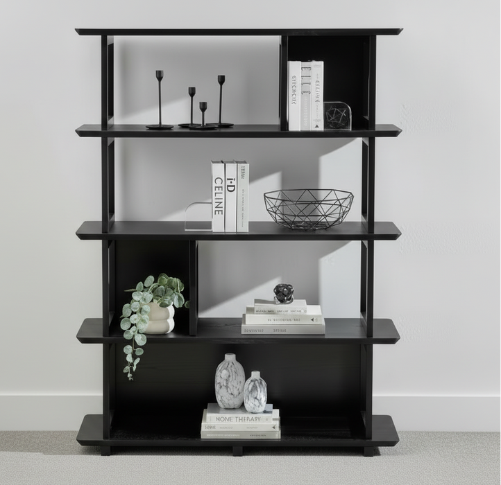 Apollo Bookcase Black 120cm