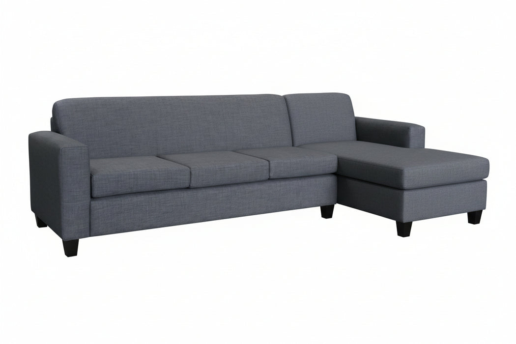 Stanmore 4 Seater Chaise Lounge in Fabric 265cm