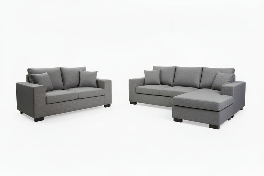 Balmoral 3 Seater Chaise + 2 Seater in Fabric