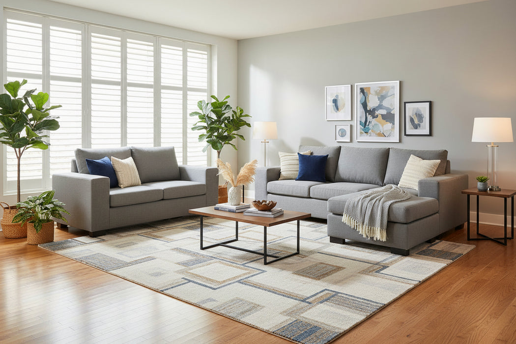 Balmoral 3 Seater Chaise + 2 Seater in Fabric