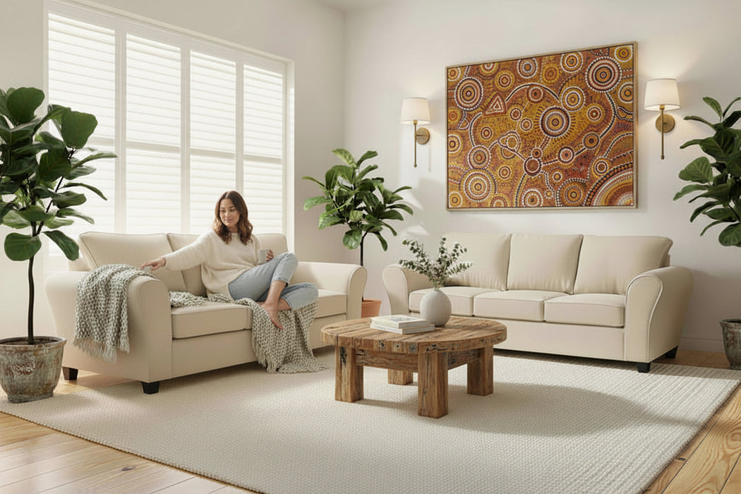 Australia Made Manly 3 Seater Sofa in Fabric