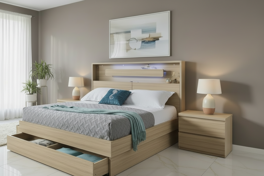 Stella King Single Storage Bed Frame