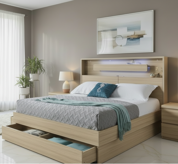 Stella King Single Storage Bed Frame