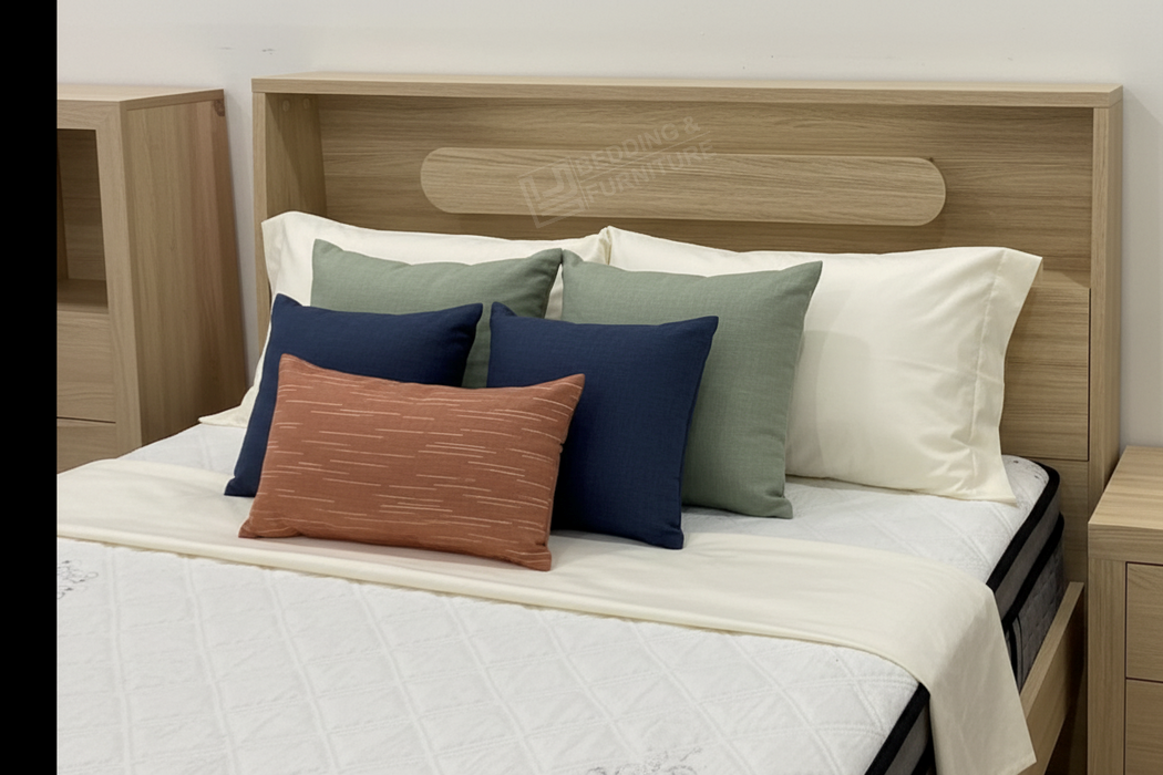 Marys Alpine Oak Double Bed with Storage – Beds Australia