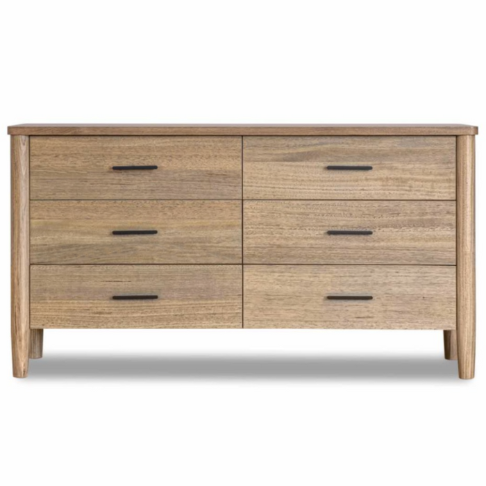 ROBINA SOLID TIMBER 6 DRAWER DRESSER