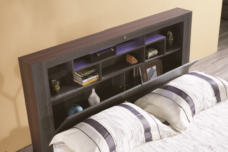 Ellington Storage Queen Bed with LED Headboard & USB Charging